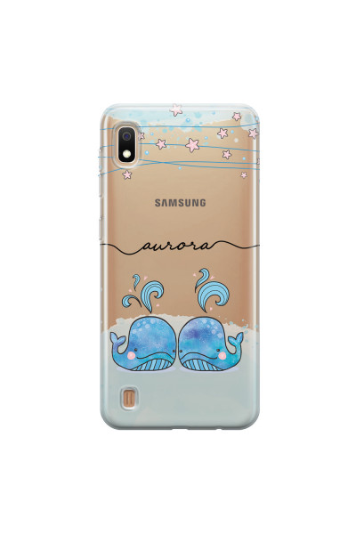 SAMSUNG - Galaxy A10 - Soft Clear Case - Little Whales