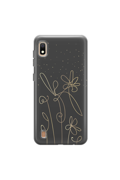 SAMSUNG - Galaxy A10 - Soft Clear Case - Midnight Flowers