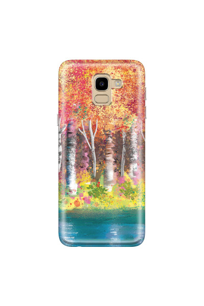SAMSUNG - Galaxy J6 2018 - Soft Clear Case - Calm Birch Trees