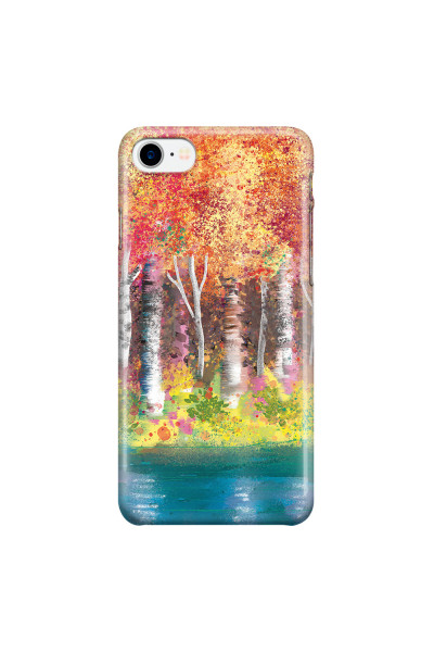APPLE - iPhone 7 - 3D Snap Case - Calm Birch Trees