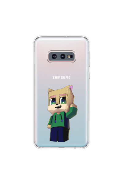 SAMSUNG - Galaxy S10e - Soft Clear Case - Clear Fox Player