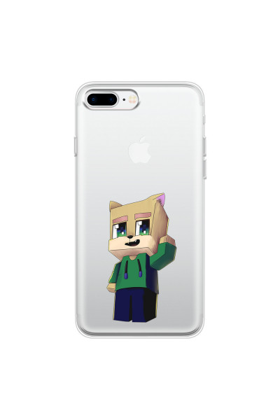 APPLE - iPhone 7 Plus - Soft Clear Case - Clear Fox Player