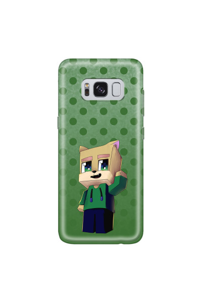 SAMSUNG - Galaxy S8 Plus - Soft Clear Case - Green Fox Player