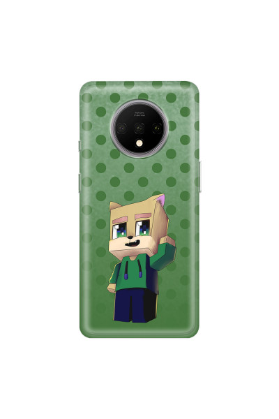 ONEPLUS - OnePlus 7T - Soft Clear Case - Green Fox Player
