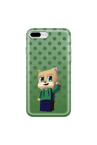 APPLE - iPhone 8 Plus - Soft Clear Case - Green Fox Player