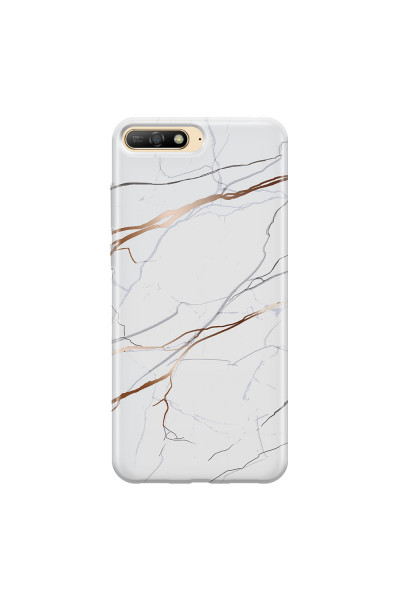 HUAWEI - Y6 2018 - Soft Clear Case - Pure Marble Collection IV.