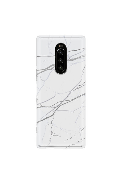 SONY - Sony Xperia 1 - Soft Clear Case - Pure Marble Collection V.