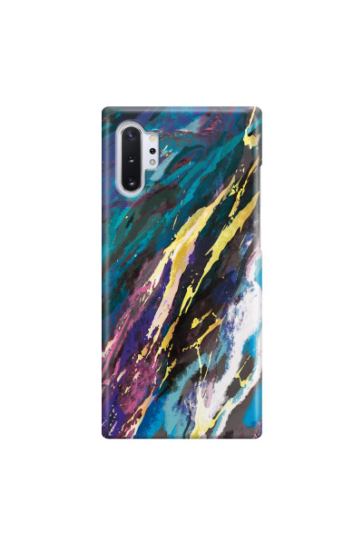 SAMSUNG - Galaxy Note 10 Plus - 3D Snap Case - Marble Bahama Blue