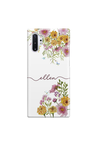 SAMSUNG - Galaxy Note 10 Plus - 3D Snap Case - Meadow Garden with Monogram Red