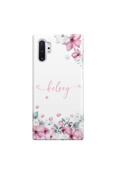 SAMSUNG - Galaxy Note 10 Plus - 3D Snap Case - Watercolor Flowers Handwritten