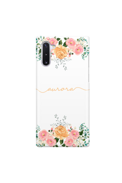 SAMSUNG - Galaxy Note 10 - 3D Snap Case - Gold Floral Handwritten