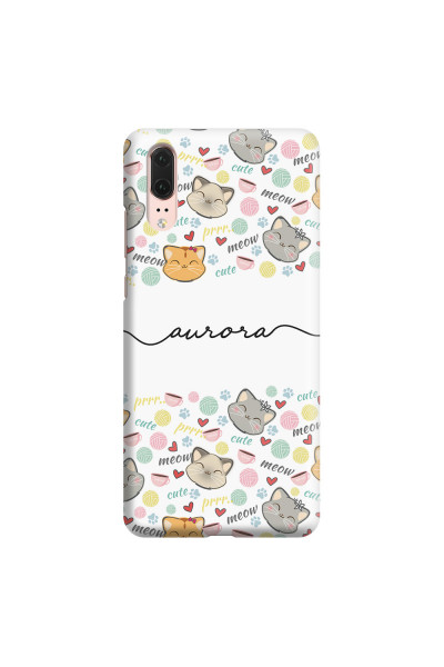 HUAWEI - P20 - 3D Snap Case - Cute Kitten Pattern