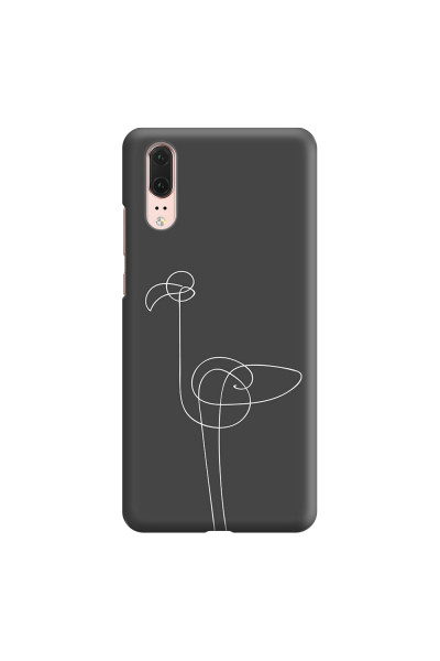 HUAWEI - P20 - 3D Snap Case - Flamingo Drawing