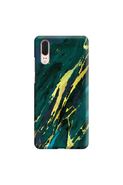 HUAWEI - P20 - 3D Snap Case - Marble Emerald Green