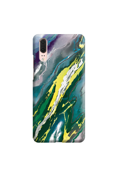 HUAWEI - P20 - 3D Snap Case - Marble Rainforest Green