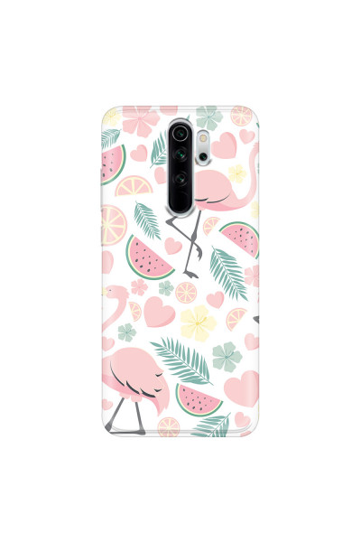 XIAOMI - Xiaomi Redmi Note 8 Pro - Soft Clear Case - Tropical Flamingo III