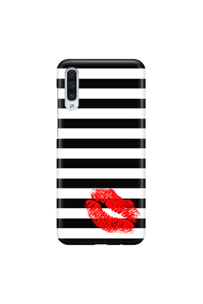 SAMSUNG - Galaxy A50 - 3D Snap Case - B&W Lipstick