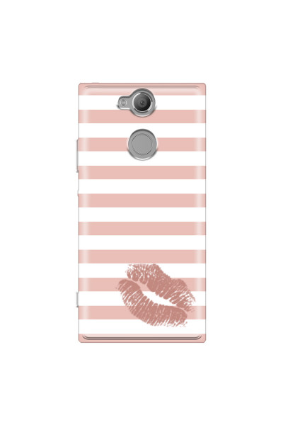 SONY - Sony Xperia XA2 - Soft Clear Case - Pink Lipstick