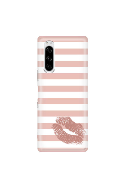 SONY - Sony Xperia 5 - Soft Clear Case - Pink Lipstick