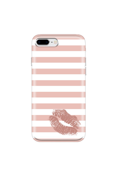 APPLE - iPhone 8 Plus - Soft Clear Case - Pink Lipstick