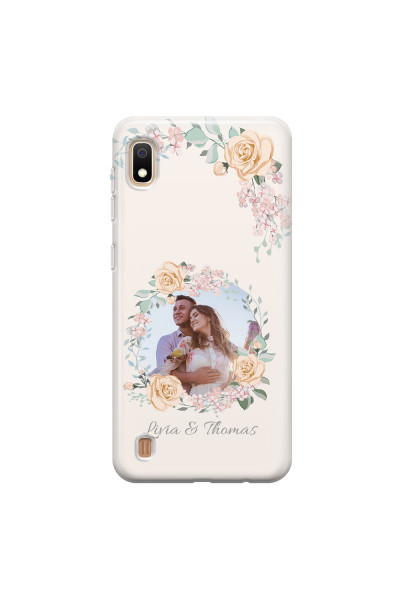 SAMSUNG - Galaxy A10 - Soft Clear Case - Frame Of Roses