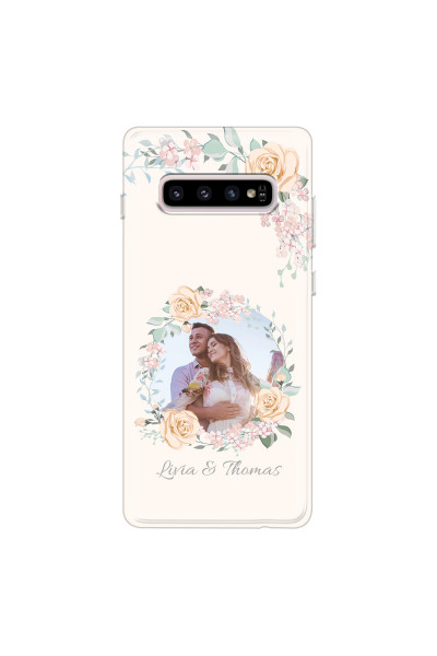 SAMSUNG - Galaxy S10 - Soft Clear Case - Frame Of Roses