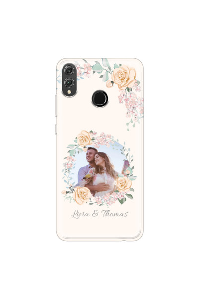 HONOR - Honor 8X - Soft Clear Case - Frame Of Roses