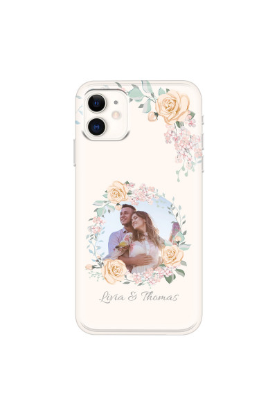 APPLE - iPhone 11 - Soft Clear Case - Frame Of Roses