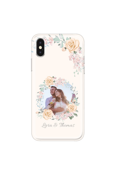 APPLE - iPhone XS - Soft Clear Case - Frame Of Roses