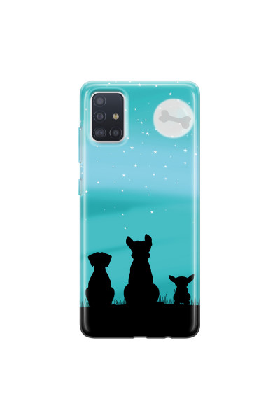 SAMSUNG - Galaxy A51 - Soft Clear Case - Dog's Desire Blue Sky