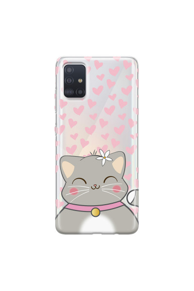 SAMSUNG - Galaxy A51 - Soft Clear Case - Kitty