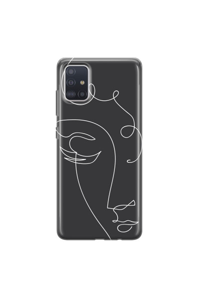 SAMSUNG - Galaxy A51 - Soft Clear Case - Light Portrait in Picasso Style