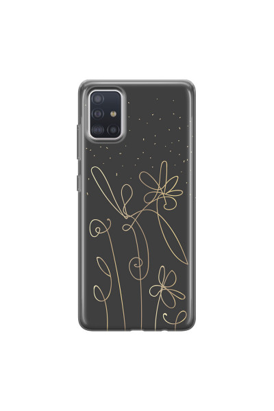 SAMSUNG - Galaxy A51 - Soft Clear Case - Midnight Flowers