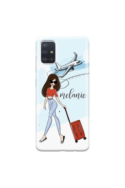 SAMSUNG - Galaxy A51 - Soft Clear Case - Travelers Duo Brunette