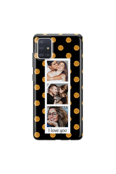SAMSUNG - Galaxy A51 - Soft Clear Case - Triple Love Dots Photo