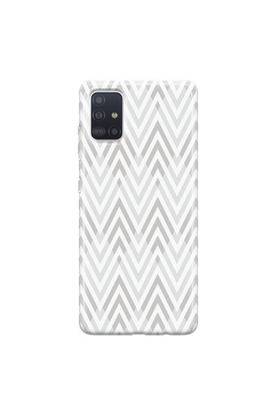 SAMSUNG - Galaxy A51 - Soft Clear Case - Zig Zag Patterns