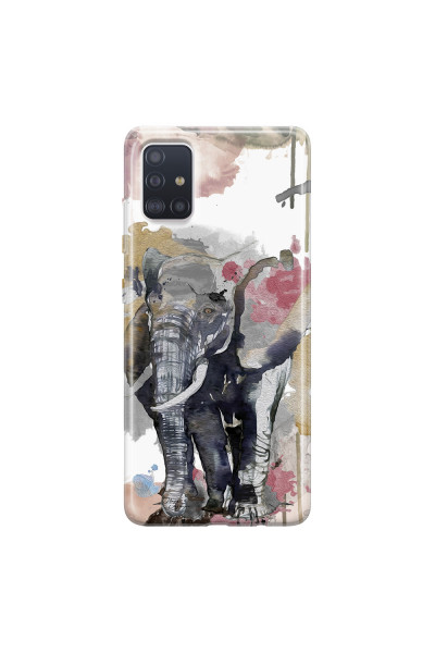 SAMSUNG - Galaxy A71 - Soft Clear Case - Elephant
