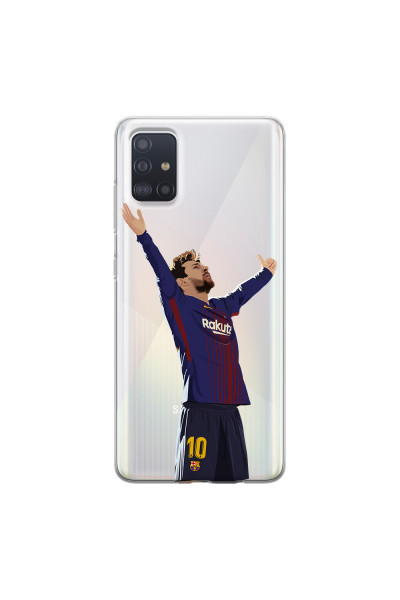 SAMSUNG - Galaxy A71 - Soft Clear Case - For Barcelona Fans