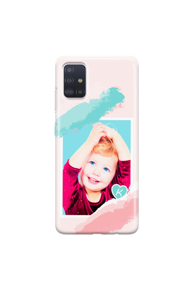 SAMSUNG - Galaxy A71 - Soft Clear Case - Kids Initial Photo