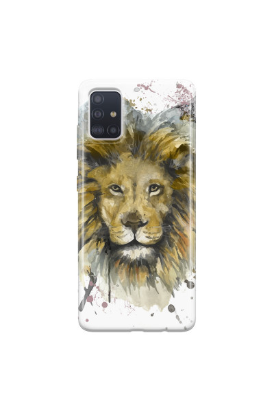 SAMSUNG - Galaxy A71 - Soft Clear Case - Lion