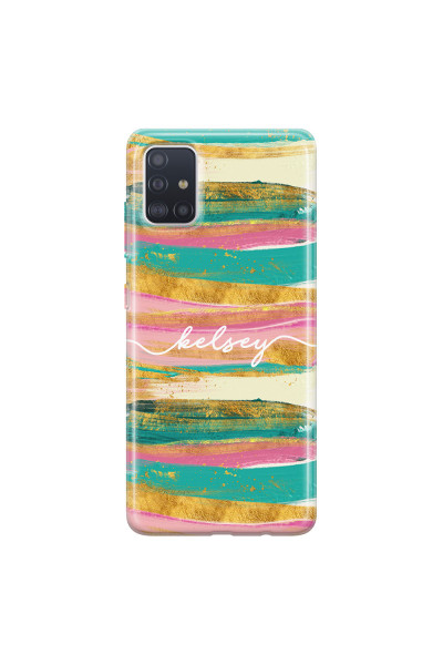 SAMSUNG - Galaxy A71 - Soft Clear Case - Pastel Palette