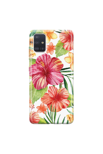SAMSUNG - Galaxy A71 - Soft Clear Case - Tropical Vibes