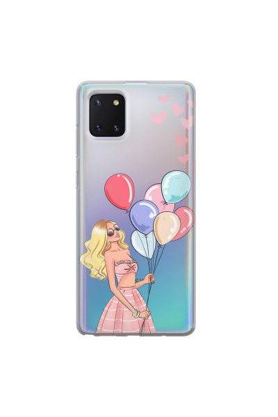 SAMSUNG - Galaxy Note 10 Lite - Soft Clear Case - Balloon Party