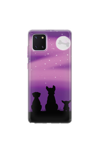 SAMSUNG - Galaxy Note 10 Lite - Soft Clear Case - Dog's Desire Violet Sky