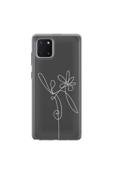 SAMSUNG - Galaxy Note 10 Lite - Soft Clear Case - Flower In The Dark