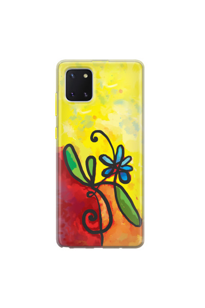 SAMSUNG - Galaxy Note 10 Lite - Soft Clear Case - Flower in Picasso Style