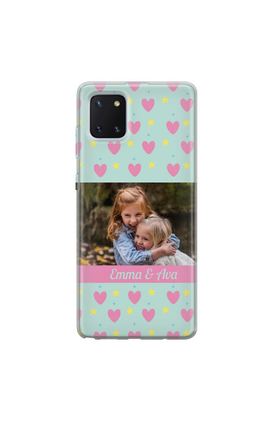 SAMSUNG - Galaxy Note 10 Lite - Soft Clear Case - Heart Shaped Photo