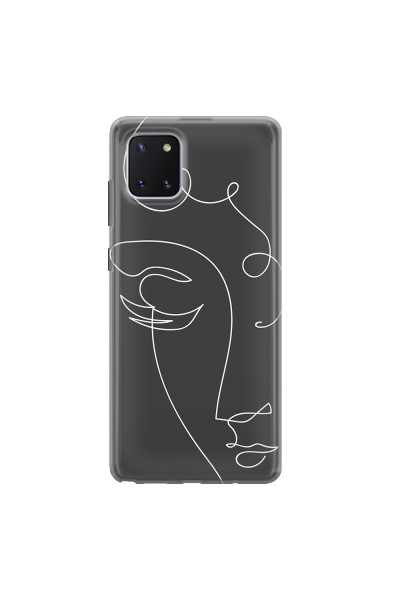 SAMSUNG - Galaxy Note 10 Lite - Soft Clear Case - Light Portrait in Picasso Style