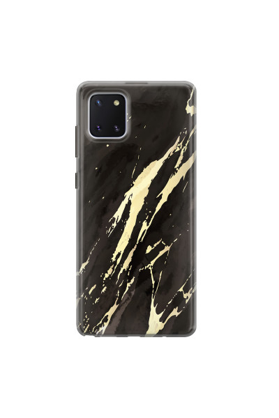 SAMSUNG - Galaxy Note 10 Lite - Soft Clear Case - Marble Ivory Black