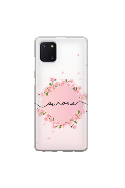 SAMSUNG - Galaxy Note 10 Lite - Soft Clear Case - Sakura Handwritten Circle